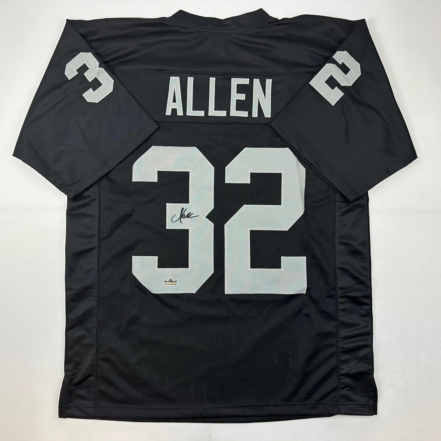 Facsimile Autographed Marcus Allen Black Reprint Jersey XL