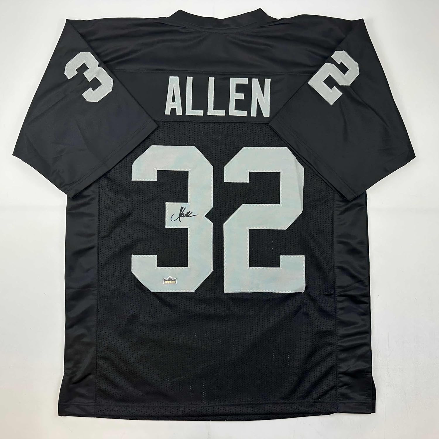 Facsimile Autographed Marcus Allen Black Reprint Jersey XL