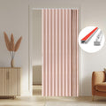 100% Blackout Accordion Door Curtain Panel - Hidden Magnetic Closure
