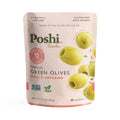 Poshi Green Pitted Olives Chili & Oregano - Ready-to-Eat Snack