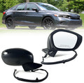 Crystal Black Pearl Right Passenger Mirror for 2022-2025 Honda Civic