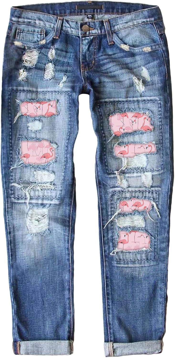Astylish Womens Distressed Stretch Skinny Denim Jeans for Style