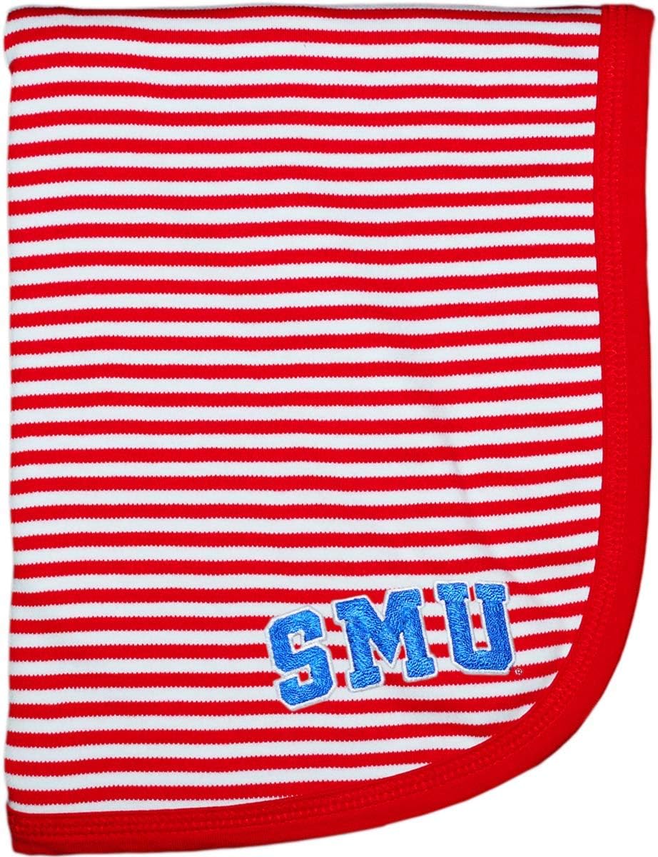SMU Striped Baby and Toddler Blanket - Soft Cotton Comfort