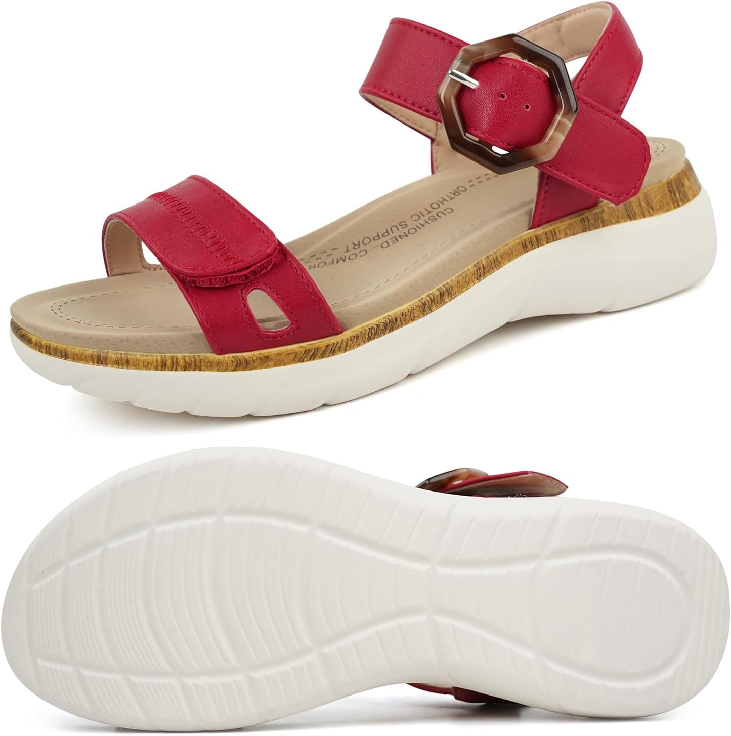 Women Orthotic Arch Support Sandals for Comfortable Walking