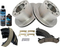 TRQ Rear Brake Pad & Rotor Kit Compatible with 2001-2010 Chevrolet/GMC