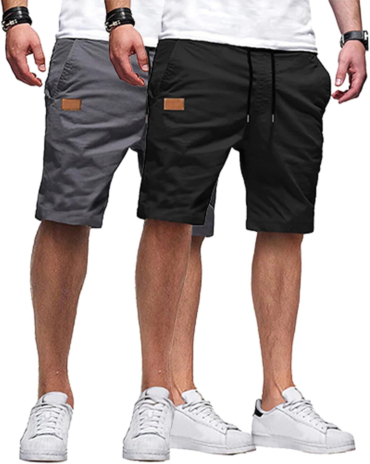 JMIERR Mens Casual Shorts - Comfortable Stretch Twill Design
