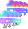 OHLUX Smart Light Bulbs 8Pack - WiFi & Bluetooth RGB Color