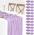Lavender Cheesecloth Table Runner 12 Pack 10ft - Romantic Pastel Decor