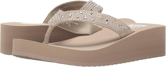 Yellow Box Women's Africa Flip Flop: Stylish Wedge Sandals