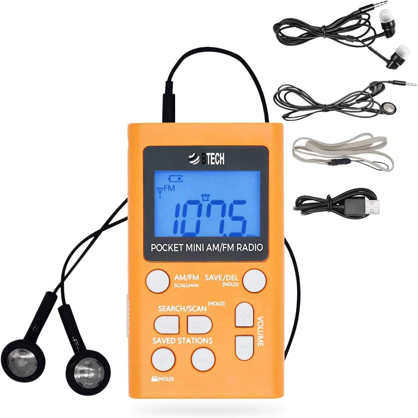 BTECH Mini Pocket Radio: Great Reception, Long Battery
