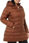 Womens Lightweight Water-Resistant Packable Hooded