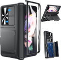 Samsung Galaxy Z Fold 3 Case with Card Holder & Hinge Protection