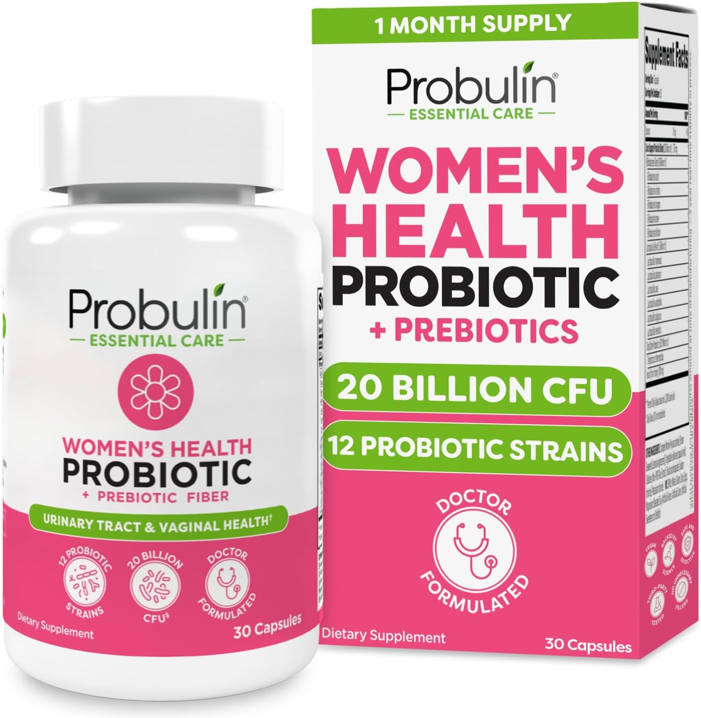 Probulin Womens Probiotic for Gut, Vaginal, and Immune Health