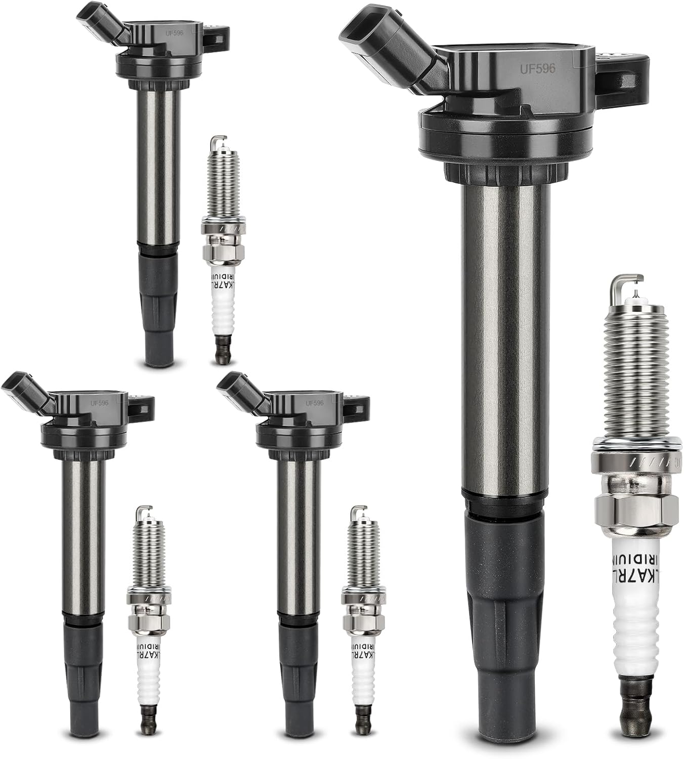 UF596 Ignition Coil & Double Iridium Spark Plug for Toyota