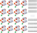 198 PCS Deutsch DT 4 Pin Connectors for Waterproof Wiring Needs