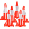 RELIANCER 18in Traffic Cones 8PCS - Durable High-Visibility Safety