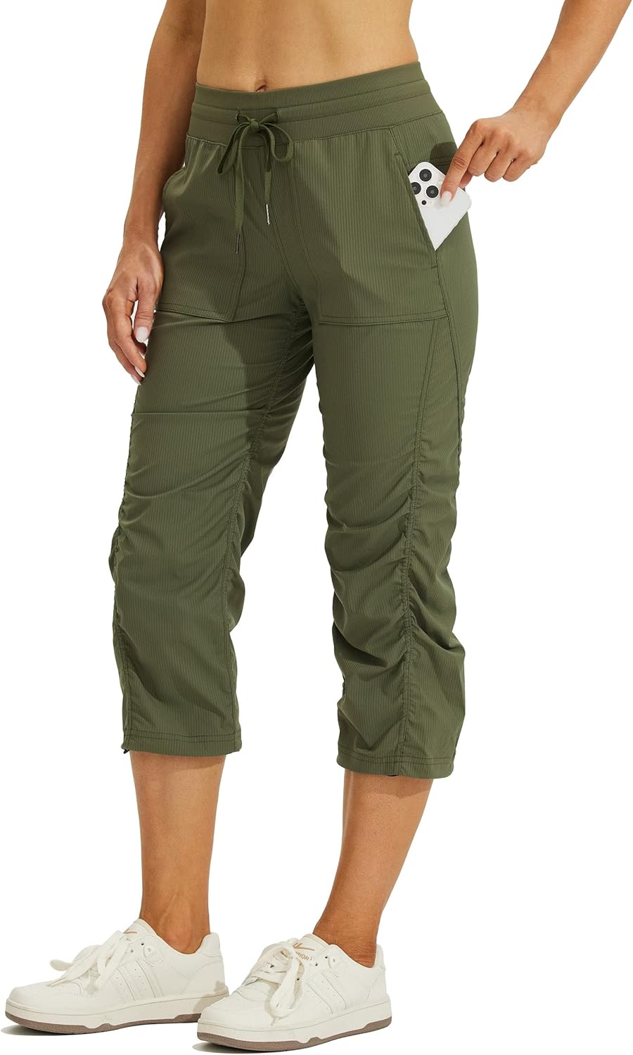Willit Women's Quick-Dry Capris Travel Pants for Active Lifestyle