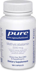 Methylcobalamin 1,000 mcg Vitamin B12 Capsules - Nerve & Energy
