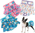 Pet Soft Female Dog Diapers 3Pack Washable Dress-Style - Cute