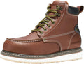 NINGO Work Boots for Men Steel Toe Moc Toe - Water & Slip Resistant