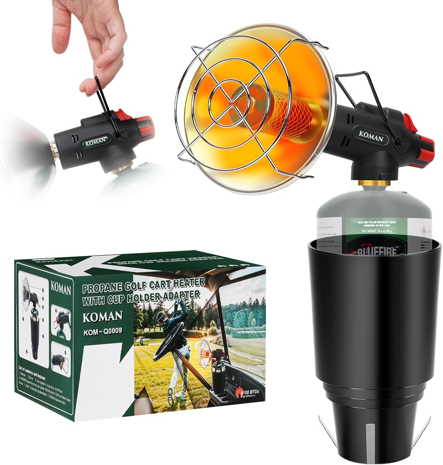 KOMAN Golf Cart Heater - Stay Warm on the Course!