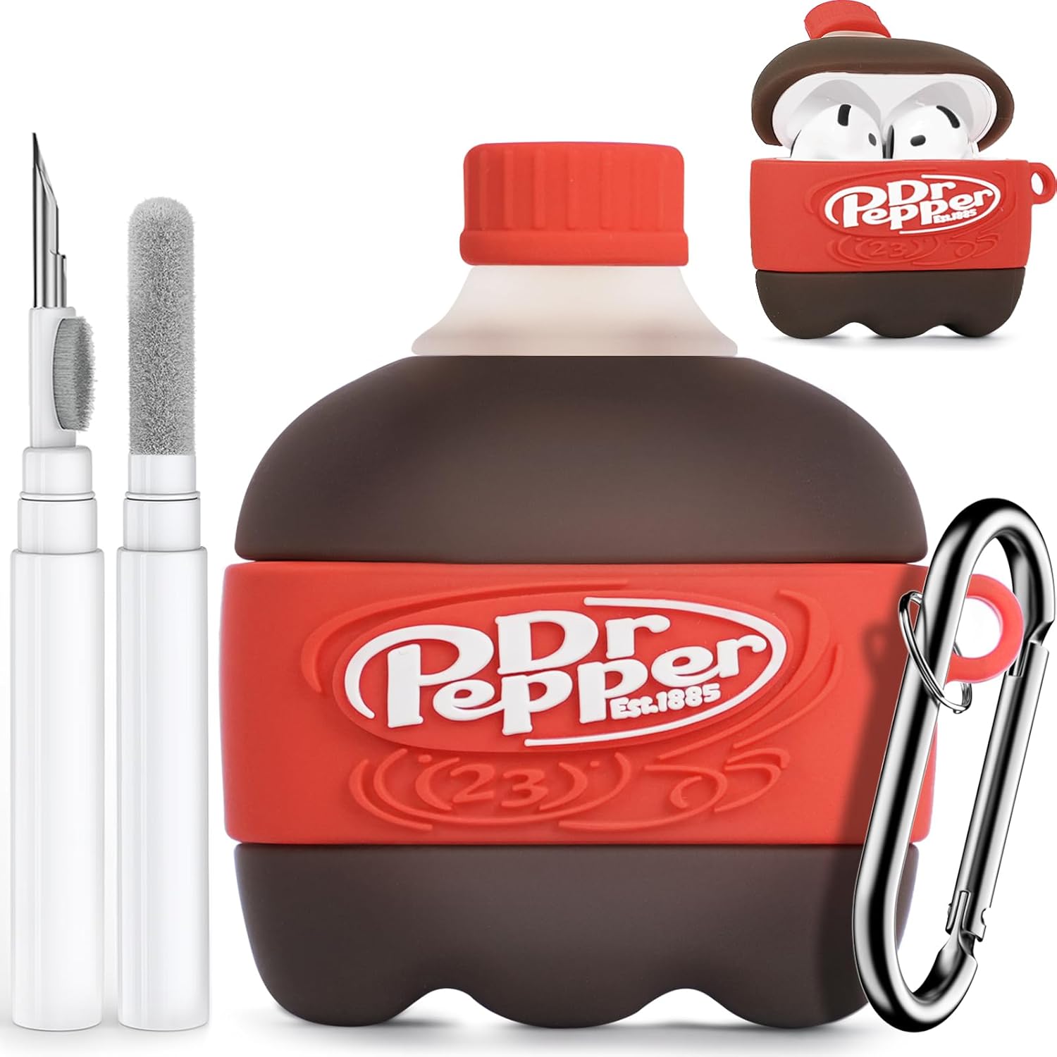 Kawaii Red Pepper AirPods 4 Case & Cleaner Kit