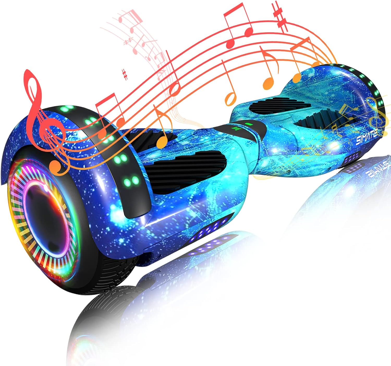 Self-Balancing Scooter with Bluetooth & LED Lights for All Ages