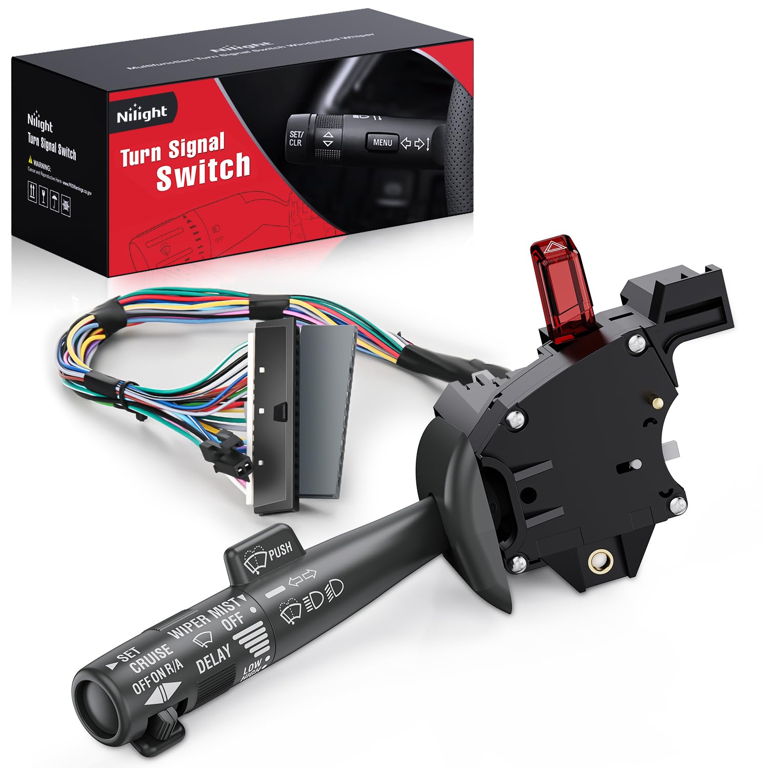 Nilight Turn Signal Switch for 1995-2000 Chevy GMC Vehicles