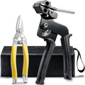 Stainless Steel Zip Tie Gun Kit with Industrial Scissors - Fast