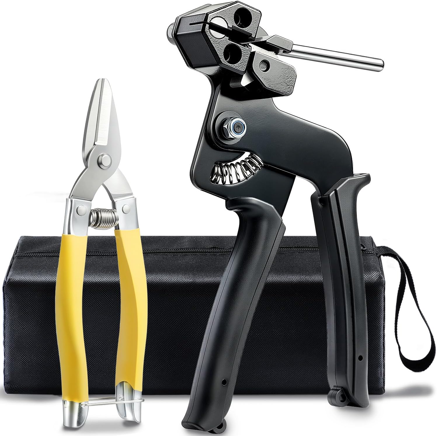 Stainless Steel Zip Tie Gun Kit for Heavy Duty Applications