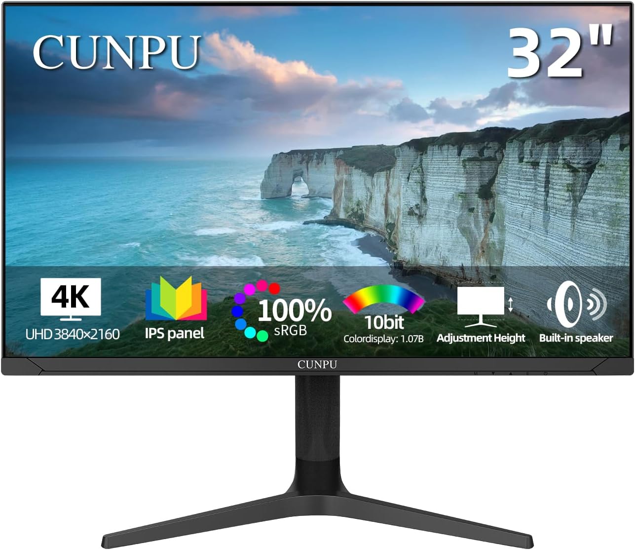 Immerse in Crystal Clear 4K: CUNPU 32 Monitor
