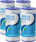 AQUA CREST Whole House 5 Micron Sediment Filters Pack of 4 - High Flow