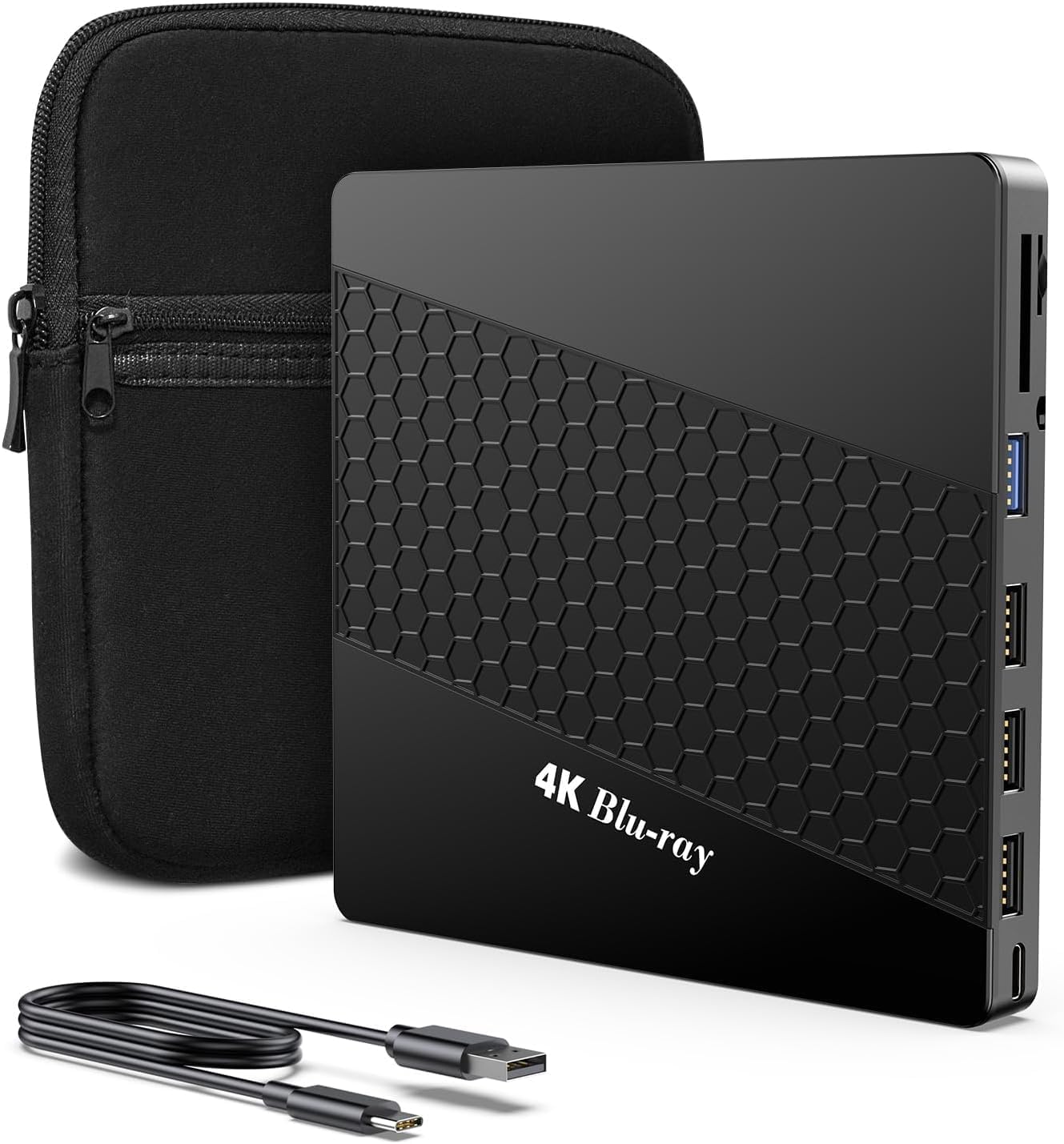 External 4K Blu Ray Drive for PC - Portable UHD Player