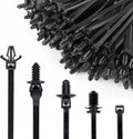 Push Mount Cable Zip Ties 160Pc Kit - Engine Bay Wire Harness Fixes