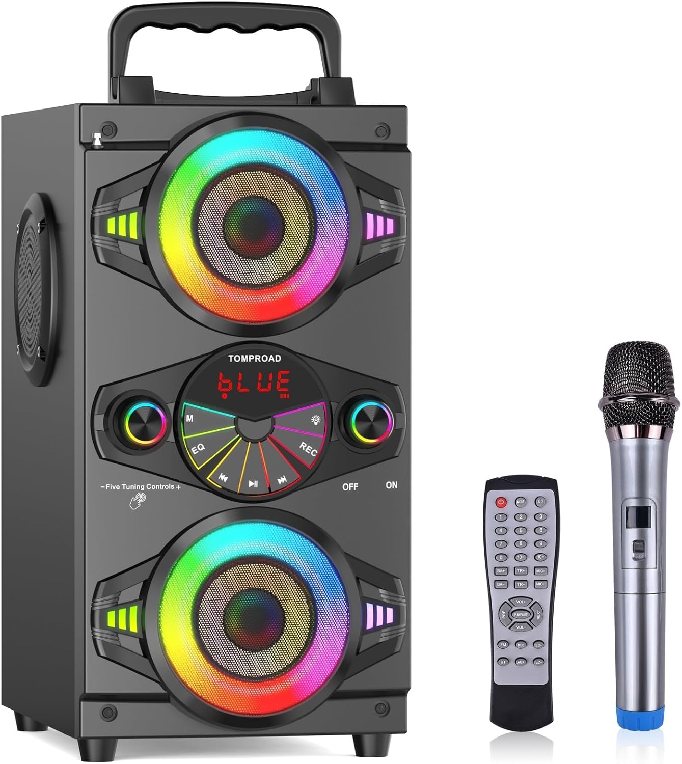 Powerful 60W Outdoor Bluetooth Speaker - Big Bass, Stunning Lights