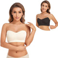 Lusait Strapless Bra - Non-Slip Silicone Padded Bandeau Bra