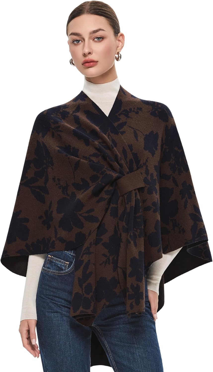PULI Women's Elegant Shawl Wraps for All Seasons and Styles