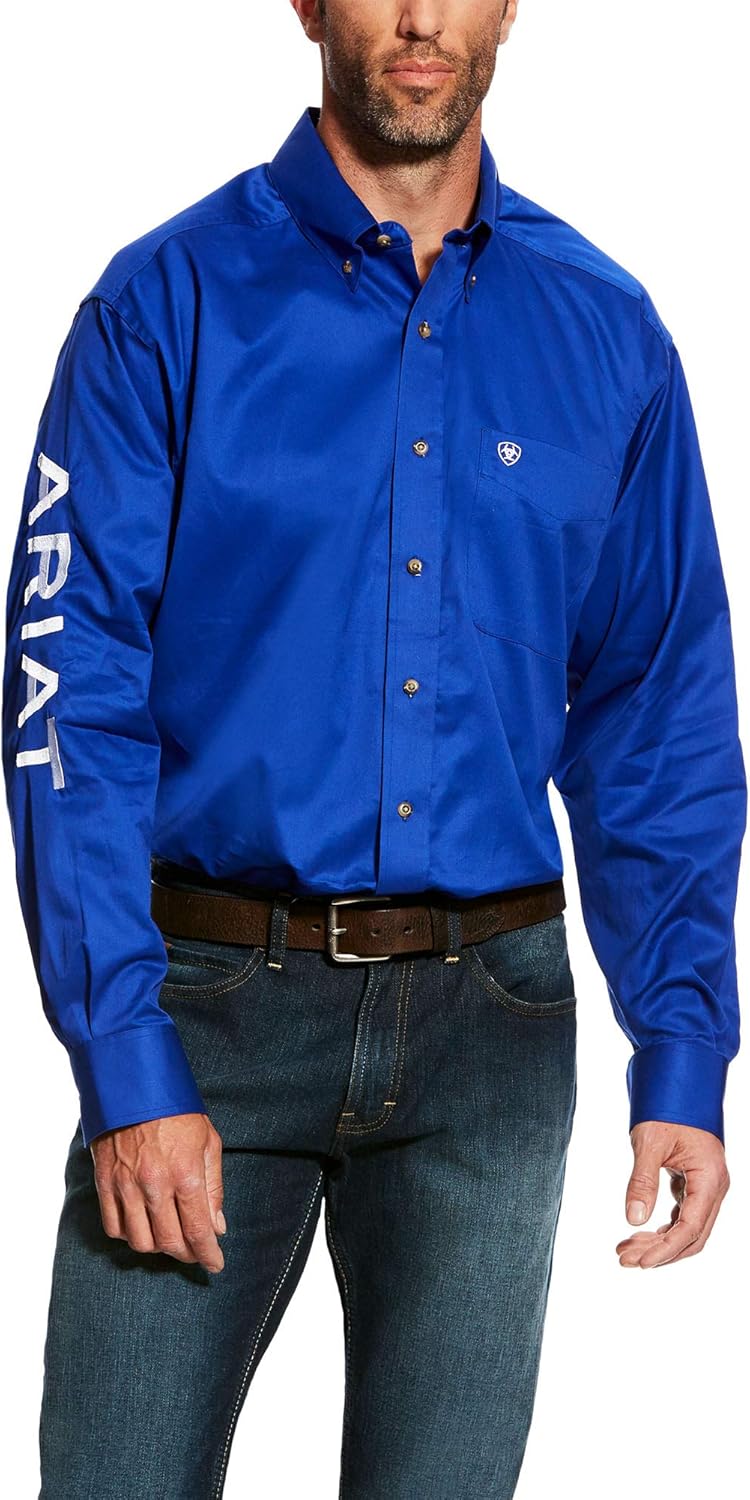 Ariat Men's Big and Tall Team Logo Long Sleeve Twill Shirt Review