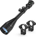 6-24x50 AO Rifle Scope with Illuminated Red/Green Reticle - Clear