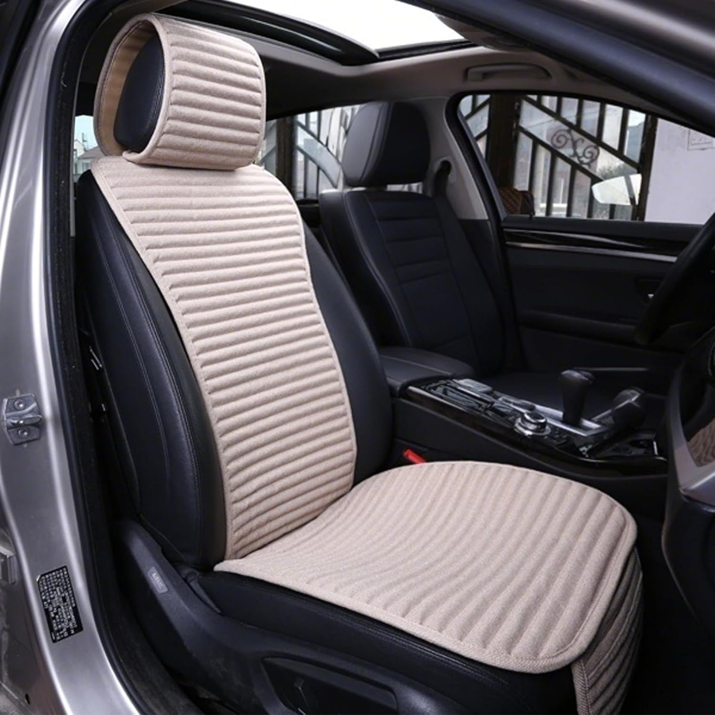 Universal Car Seat Covers with Buckwheat Hulls for Comfort