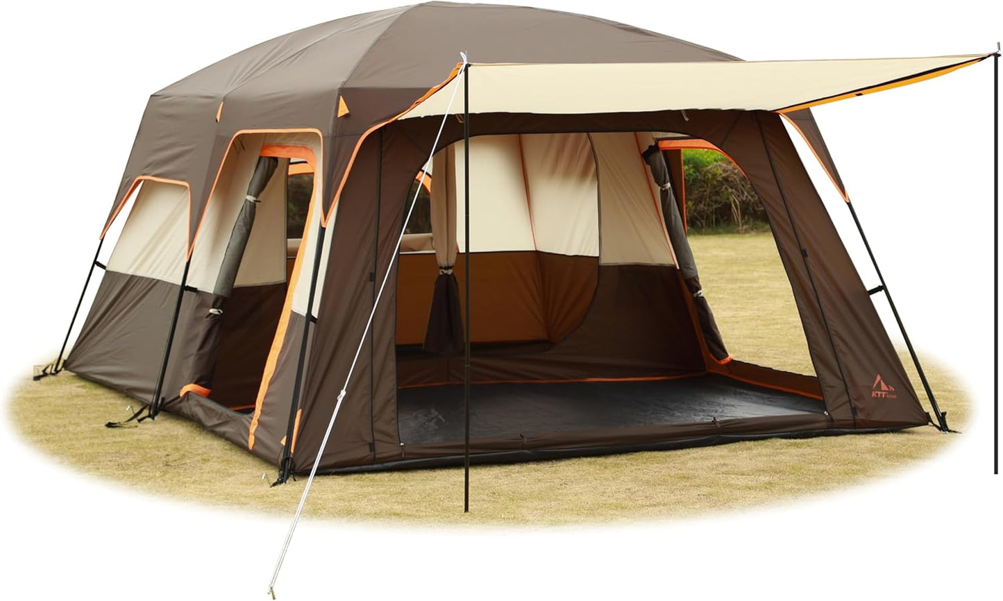 KTT Extra Large Family Cabin Tent for 10-12-14 People
