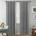 Blackout Curtains 52 x 96 in Grey - 2 Panels Room Darkening