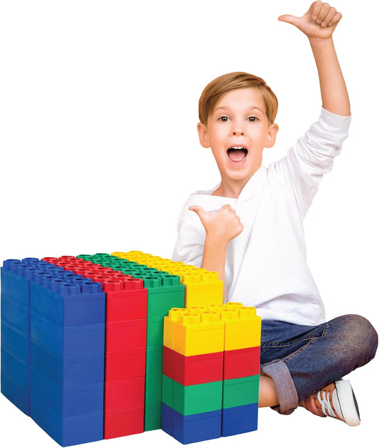 Big Blocks for Kids Ages 4-8 - Large Building Blocks Set