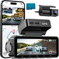 FOCUWAY Dash Cam Front and Rear - True 4K Dual Camera