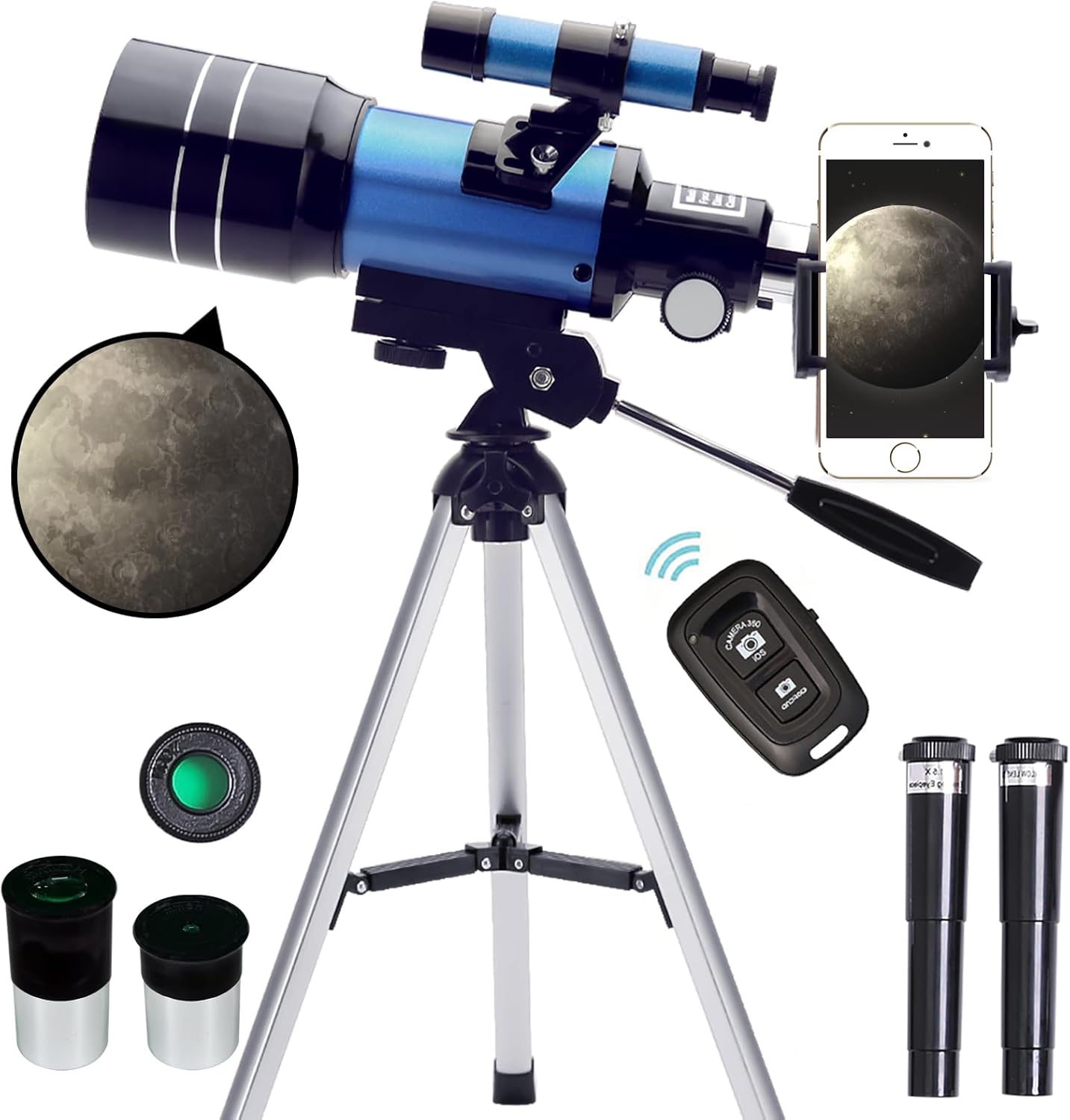 ToyerBee Telescope for Adults & Kids - 70mm Aperture, 15X-150X