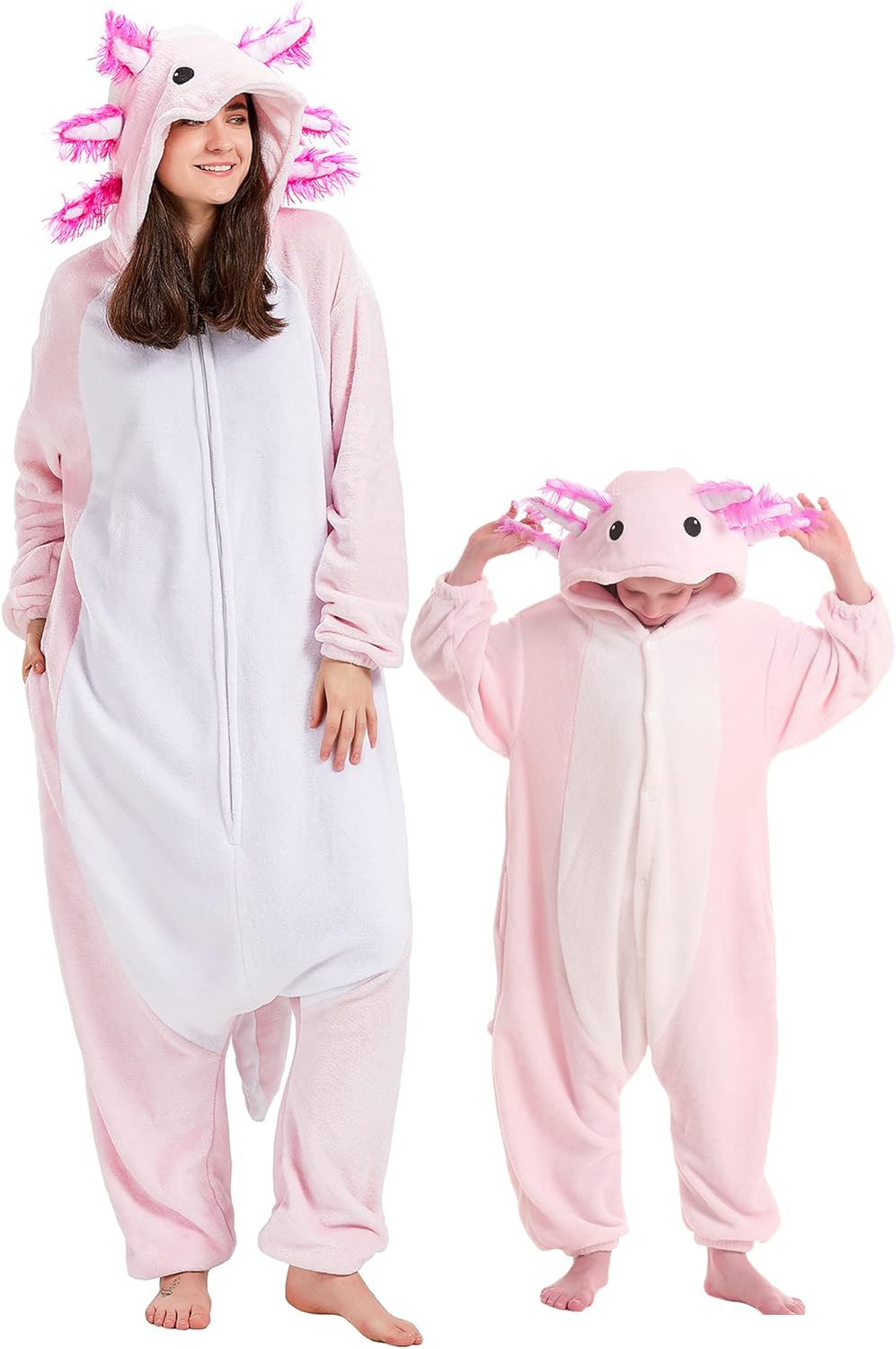 Unisex Axolotl Onesie Pajamas for Fun and Cozy Sleepwear
