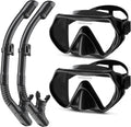 Snorkeling Gear for Adults Panoramic 180 Dry Snorkel Mask