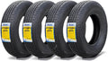 NAMA Set of 4 NM616 175/80R13 Radial Trailer Tires - Heavy Duty Casing