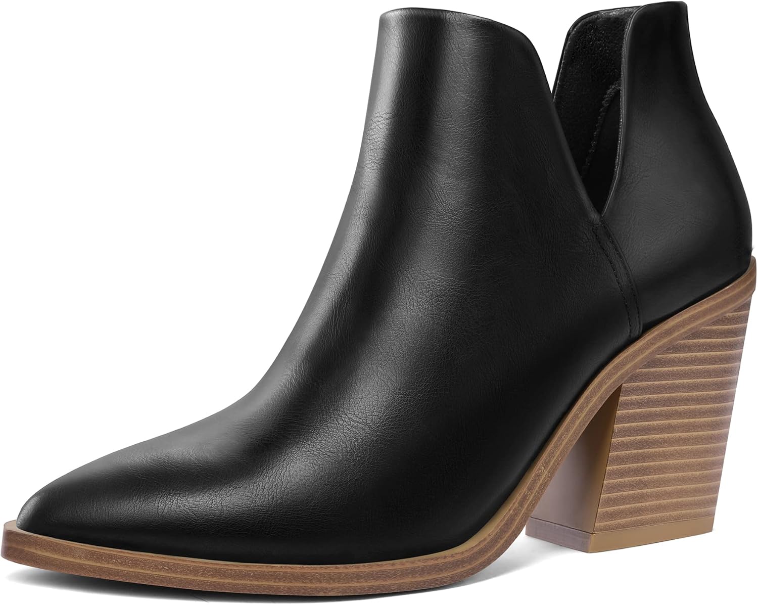 Stylish Women's Ankle Boots with Cutout Design and Comfort