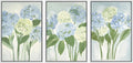 Blue Hydrangea Framed Wall Art Set 24in x 36in - Chic Floral Canvas